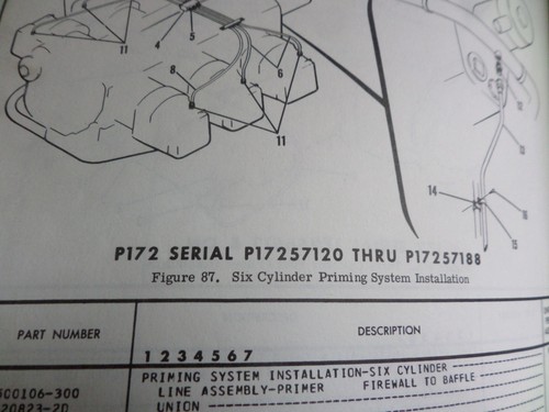 Cessna 172 & Skyhawk & Powermatic Series Parts Catalog 1963 Thru 1970 Original - Picture 10 of 12