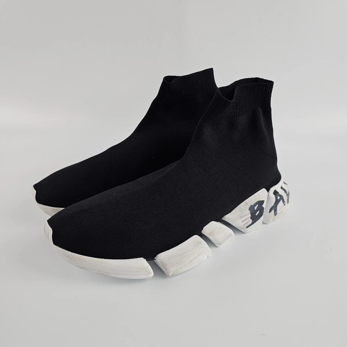 Balenciaga Speed 2.0 Sneaker Worn-Out Graffiti - Black for sale | eBay