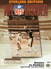 Aug 10 2000 Carolina Panthers Pittsburgh Steelers Program Plaxico Burress Rookie