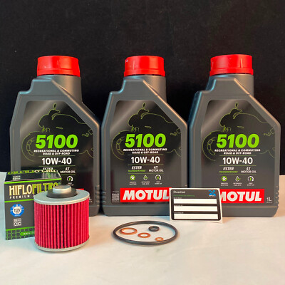 Service Kit für Yamaha MT03 660 Motul Öl + Filter + Dichtungen Ölwechsel
