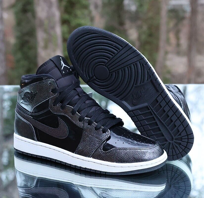 Nike Air Jordan 1 Retro High Black Patent 2016 Men's Size 10 Nike Air Jordan 1 Retro High Black Patent 2016 Men's Size 10