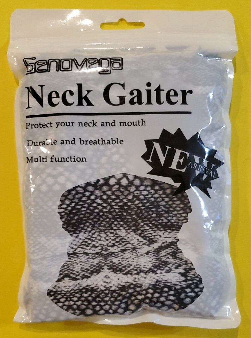 4 pack Genovega Protection Face Cover Mask Neck Gaiter Balaclava Cheetah Leopard