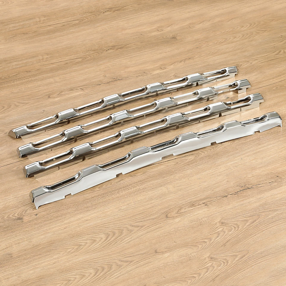 Chrome Grille Grill Insert Overlay For Chevy Silverado 2500 3500 HD 2020-2023 Foto 4 de 4