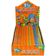 Joker Rolling Paper 1 1/4 Orange Slow Burn 1.25 Cigarette Paper (Box of 24)