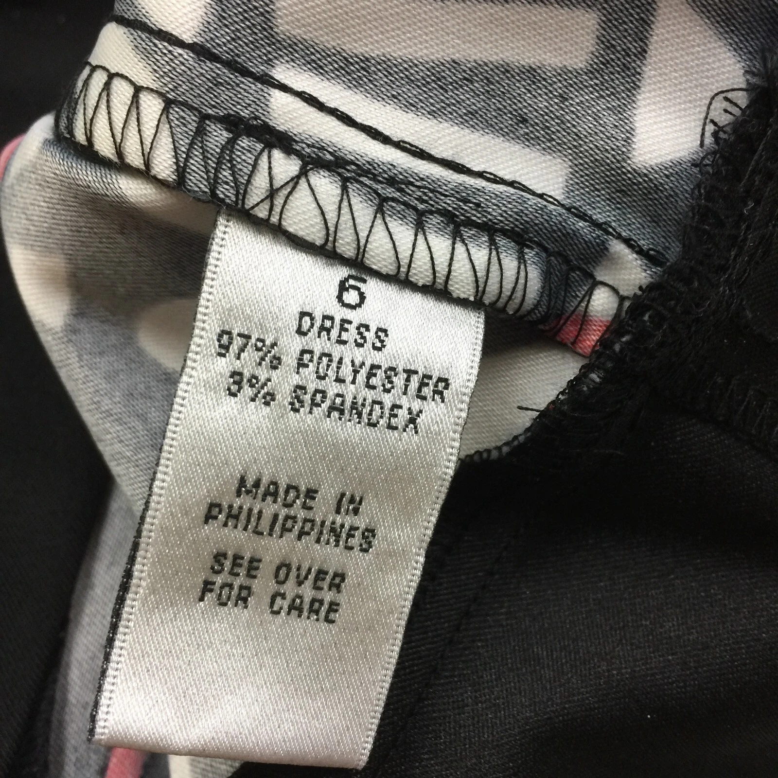 Abito tubino Alyx Limited taglia 6 donna nero rosso stampa floreale senza maniche nuovo con etichette