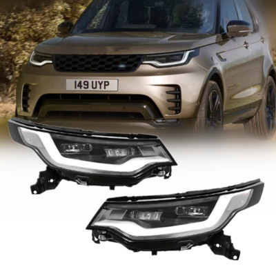 Pair Headlight Assembly For Land Rover Discovery 5 LR5 2017-2020 Front Lamp