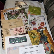 Lot of 9 Quilting Books With Patterns, Patchwork, Quilts, Ideas Mixed Lot