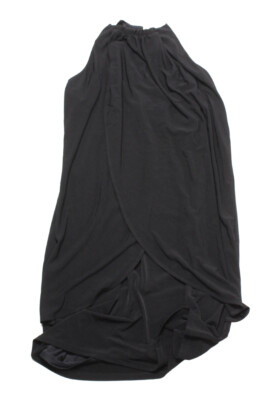 Jessica Simpson Black Sleeveless Halter Sheath Dress 2 | eBay