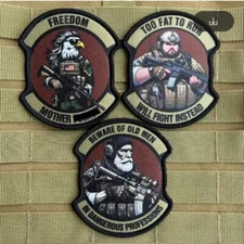 Military Tactical Patch – Hook & Loop Morale Badge for Vest, Bag, Jacket