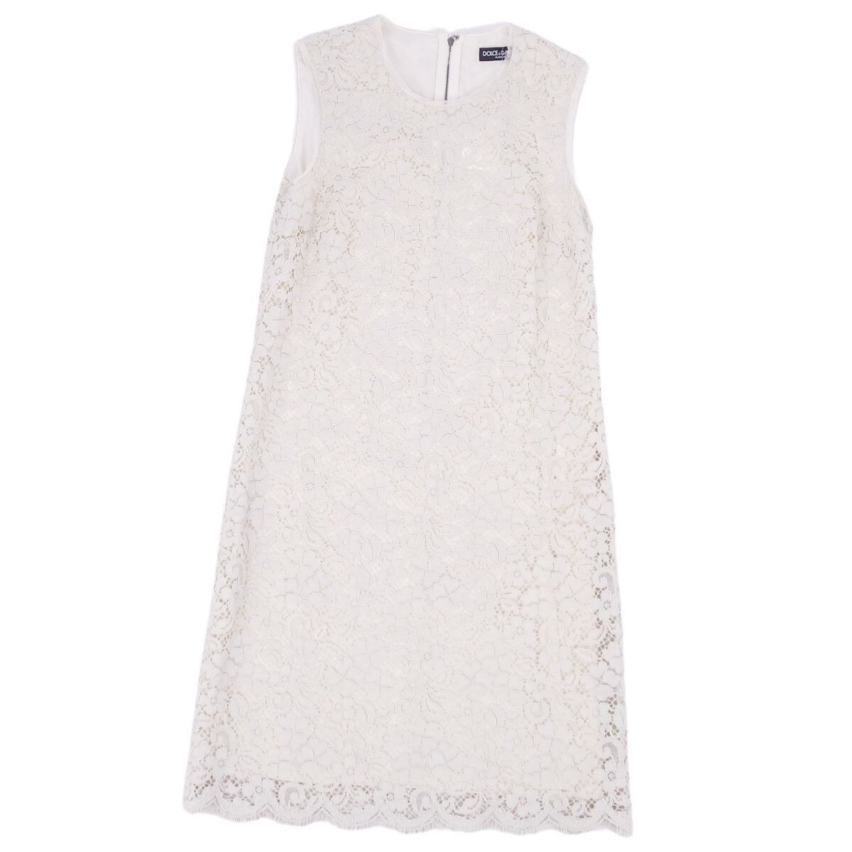 DOLCE&GABBANA One-piece dress sleeveless all-lace, women's size 36