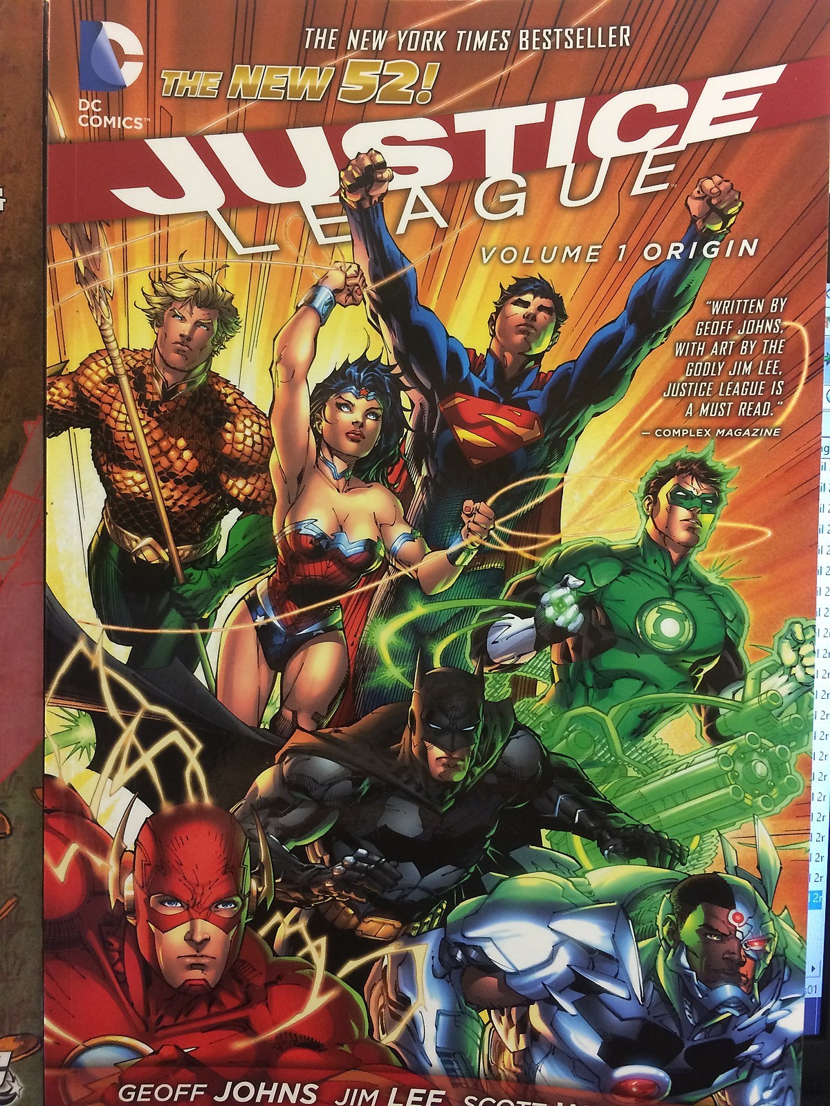DC COMICS JUSTICE LEAGUE VOL 1 ORIGIN TRADE PAPERBACK VF+