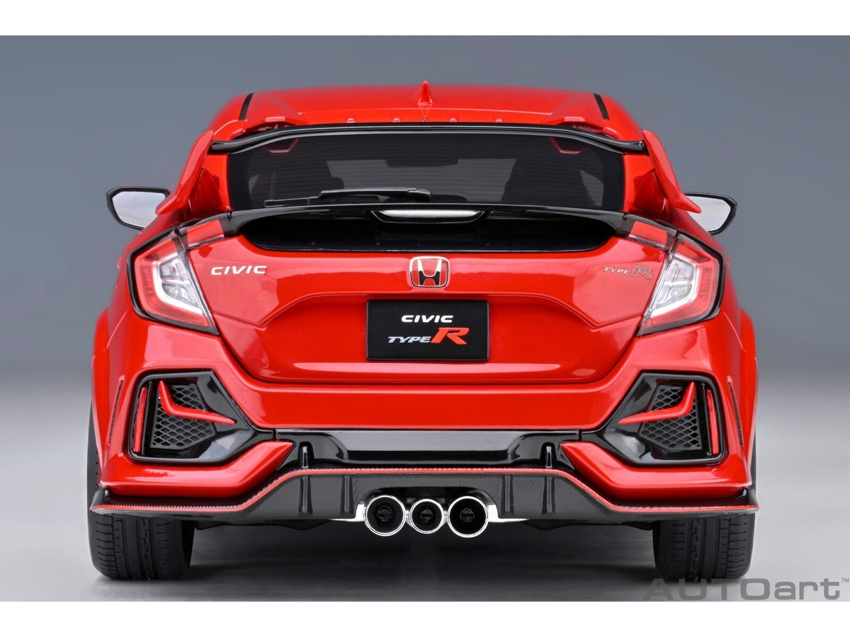 2021 HONDA CIVIC TYPE R (FK8) RHD FLAME RED 1/18 MODEL CAR