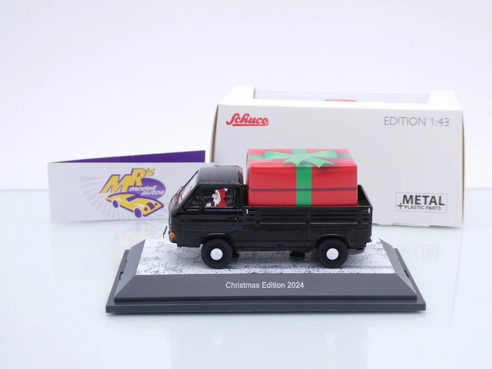 Schuco 03763 # VW Bus T3a Pritsche mit Piccolo " Christmas Edition 2024 " 1:43 - Bild 2 von 4