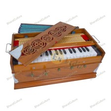 Indian Cultura Two Reeds 3 Octave 37 Keys Harmonium 5 Stopper Multifold Bellow