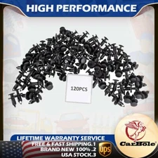 120 Packs Car Plastic Rivets Hole Dia Fastener Fender Bumper Push Pin Clips Clip