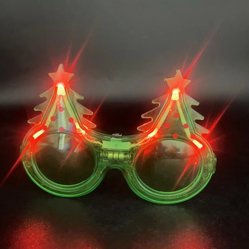 Flashing christmas glasses sale