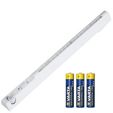 Lampada LED Maclean, con sensore mobile, gancio, ON/OFF/AUTO + 3x batterie