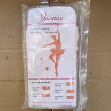 Dancina Footed Tights Dance Ballet Pink Girls Up To 47 Inches Tall