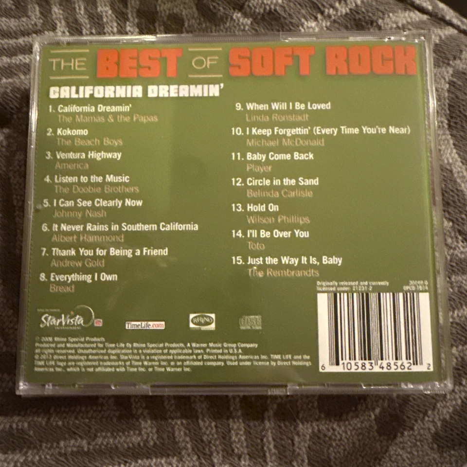 THE BEST OF SOFT ROCK Time Life CD Box Set 2013 Star Vista Foto 4 de 4