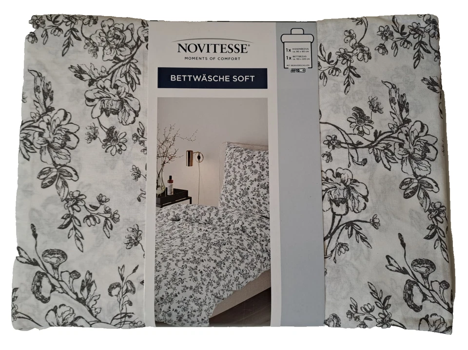 2tlg Bettwäsche NOVITESSE Soft Komfortgröße Material: 80 % Baumwolle, 20 % Visko - Bild 4 von 4