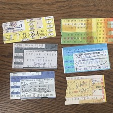 Lot Of 4 Rod Stewart Ticket Stubs 1975 1977 1982 1991 1993 1996 Rare Original!