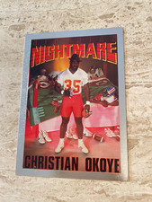 1992 Skybox Primetime Metallic FB #M11 Christian Okoye - Kansas City Chiefs - MT