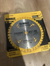 Dewalt 8-1/4" 40 Carbide Teeth Smooth Finish Construction Saw Blade DW3184 