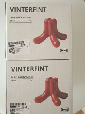2x Vinterfint Ikea Gustav Westman Kerzenhalter Kerzenständer rot NEU OVP