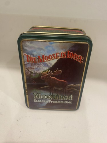Moosehead Beer Playing Cards in Original Tin - One Deck