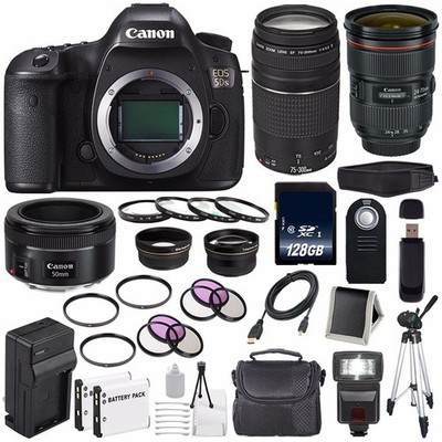 Canon EOS 5DS DSLR Camera (International Model) 0581C002 + Canon EF 24-70mm