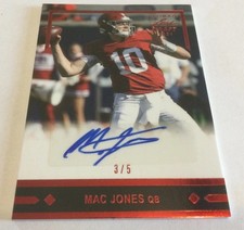 Mac Jones 2021 Ultimate Leaf Draft Rc Auto /5 Alabama Crimson Tide GLR-MJ1