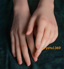 Silicone Lifelike Female Hand Finger Mannequin Display Jewelry Model Props