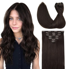Clip in Hair Extensions Real Human Hair, Remy Human Hair Extensions Clip Ins for