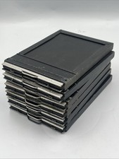 6 Vintage Graflex 4 X 5 Graphic Film Holder Type 5, with two 1444 Slides Each