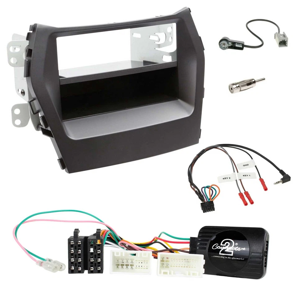 JVC DAB Lenkrad Bluetooth USB Autoradio für Hyundai Santa Fe ab 2012 schwarz - Bild 3 von 4