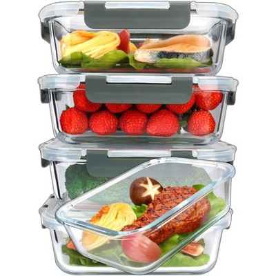 Glass Vorratsbehälter Set 5 Stück luftdicht für Meal Prep Vorratsdosen