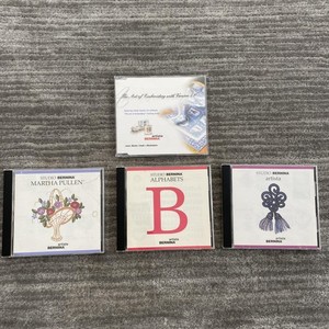 Bernina Artista Studio Embroidery Design Cards Martha Pullen Alphabets Lot 4
