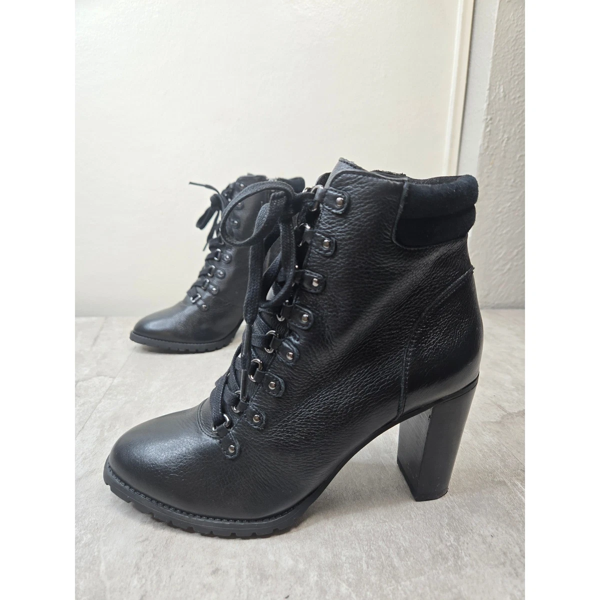 Antonio Melani Black Block Boots for Women for sale