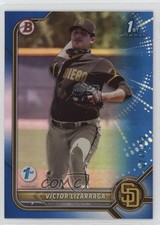 2022 Bowman 1st Edition Blue Foil 24/150 Victor Lizarraga #BPPF-127 0s9t