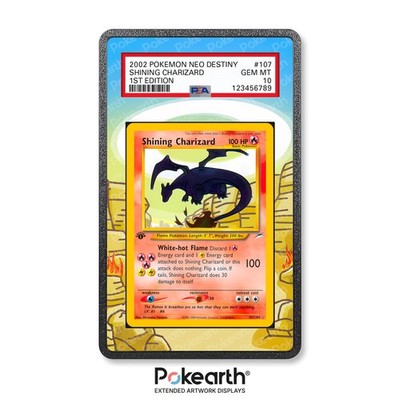Shining Charizard 107/105 - Extended Artwork Case für Grade Cards