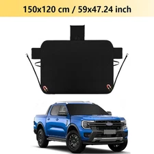 For Ford F150 Black 4 Layers Magnetic Windshield Snow Cover Dust Frost Sun Shade