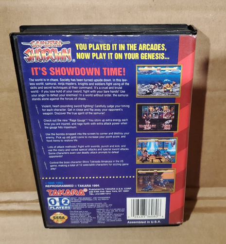 Samurai Shodown CIB Sega Genesis, 1994 - Bild 5 von 7