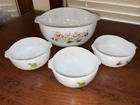 Anchor Hocking Fire King BC Comic 1 Serving & 3 Small Bowls Johnny Hart Caveman