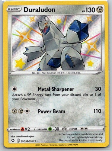 Duraludon SV092/SV122 Shiny Rare Shining Fates Shiny Vault Pokemon Holo NM