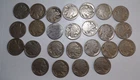 VINTAGE United States Coin Lot of 25 Buffalo Nickels 1913-1938 Dateless