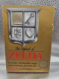 The Legend of Zelda Round Seal REV-A NES 1987 In Scatola Con Manuale Mappa Dust Cover