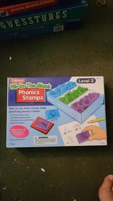 Lakeshore Fill In The Blank Phonics Stamps Level 2 NIB Never Used & Still Sealed