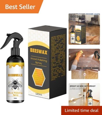 Effortless Beeswax Spray Polish - 120ml for a Glossy Finish on Wood Surfaces