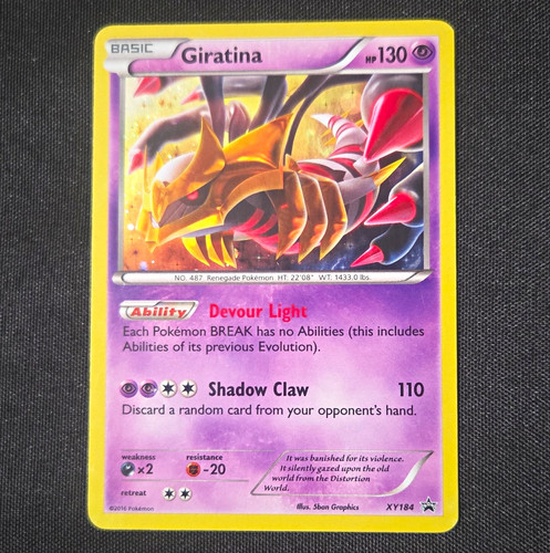 Pokemon TCG Giratina XY184 XY Promo Holo Promo Basic English HP130 2016