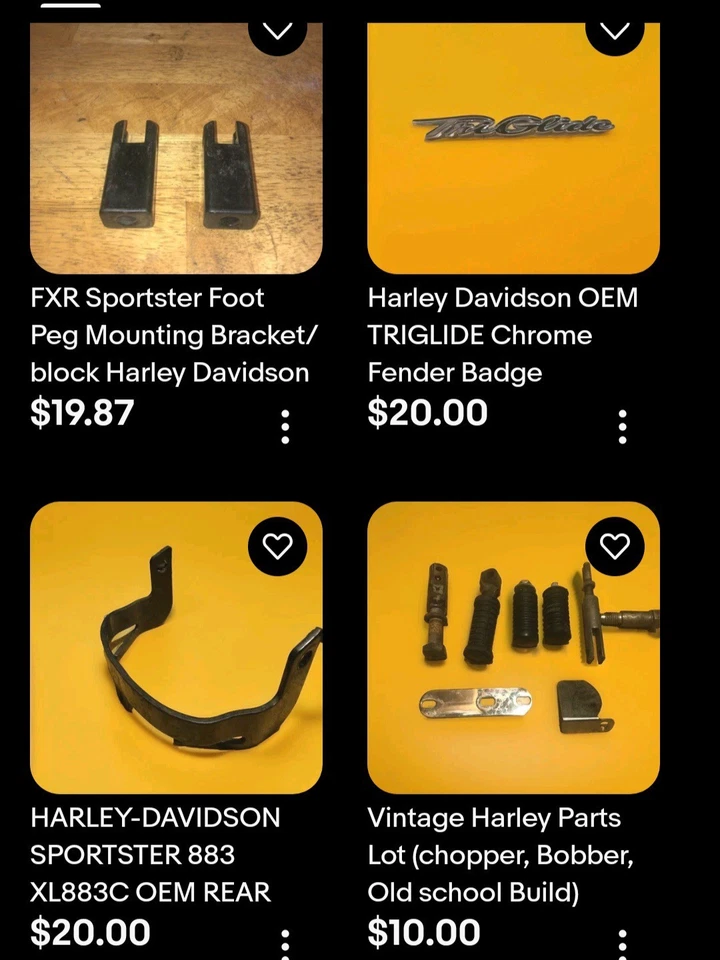 Harley Motorcycle Parts Lot Tons Of Parts Chopper Bagger Vintage  - Image 2 of 4